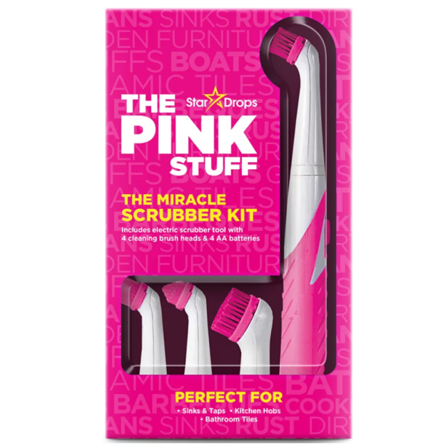Щітка для прибирання The Pink Stuff Scrubber Kit, 4 насадки