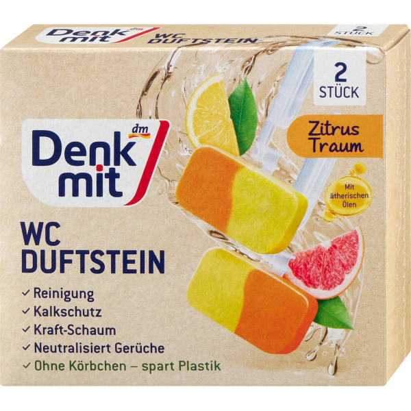 Підвісний блок для унітазу Denkmit Лимон і Грейпфрут, 2 шт