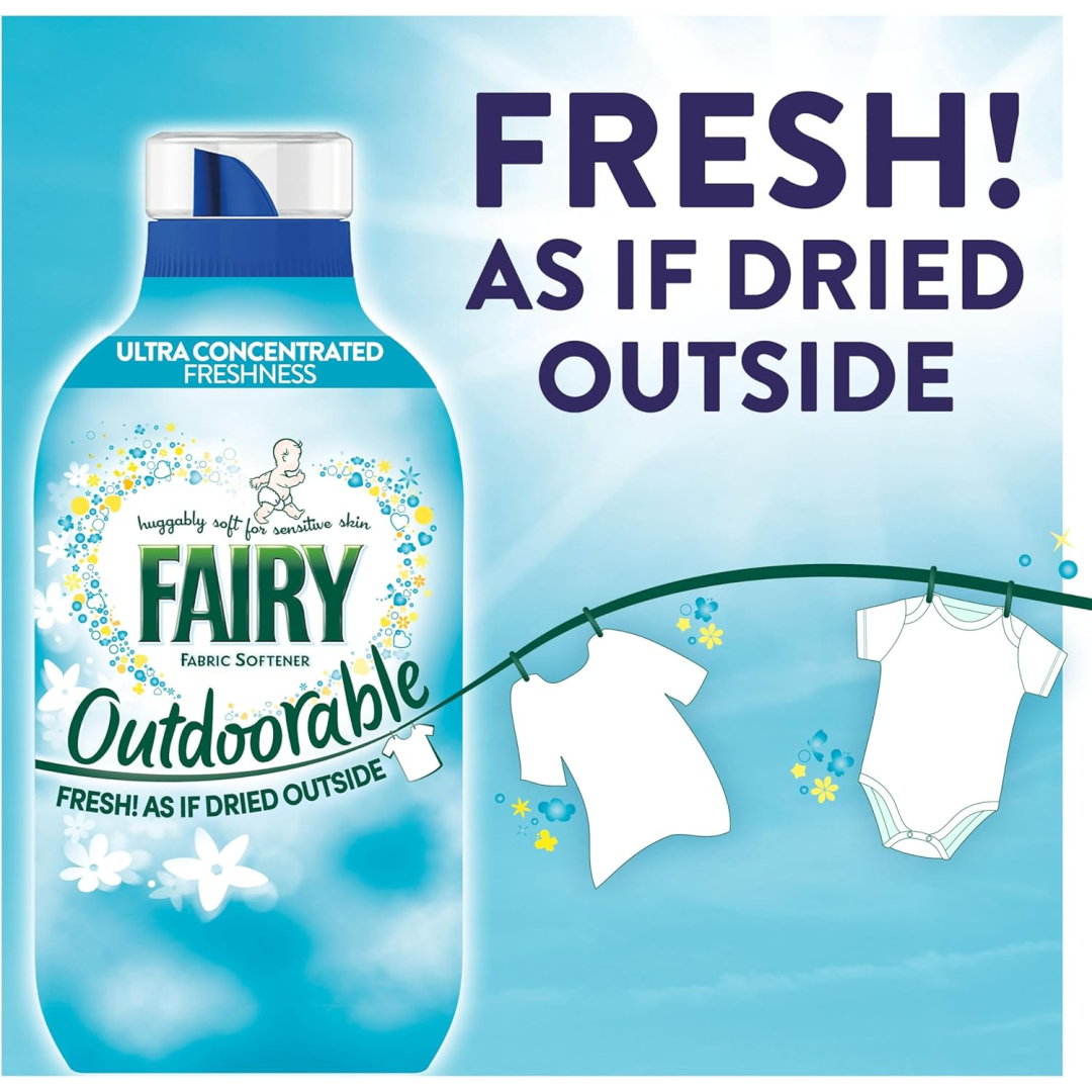 Ополіскувач для білизни Fairy Outdoorable для чутливої шкіри (55 прань), 770 мл
