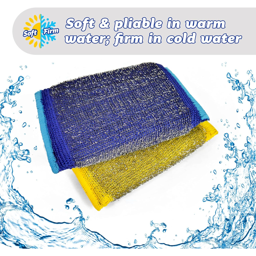Губка для чищення виробів зі сталі Scrub Daddy Scour Daddy Steel, 2 шт