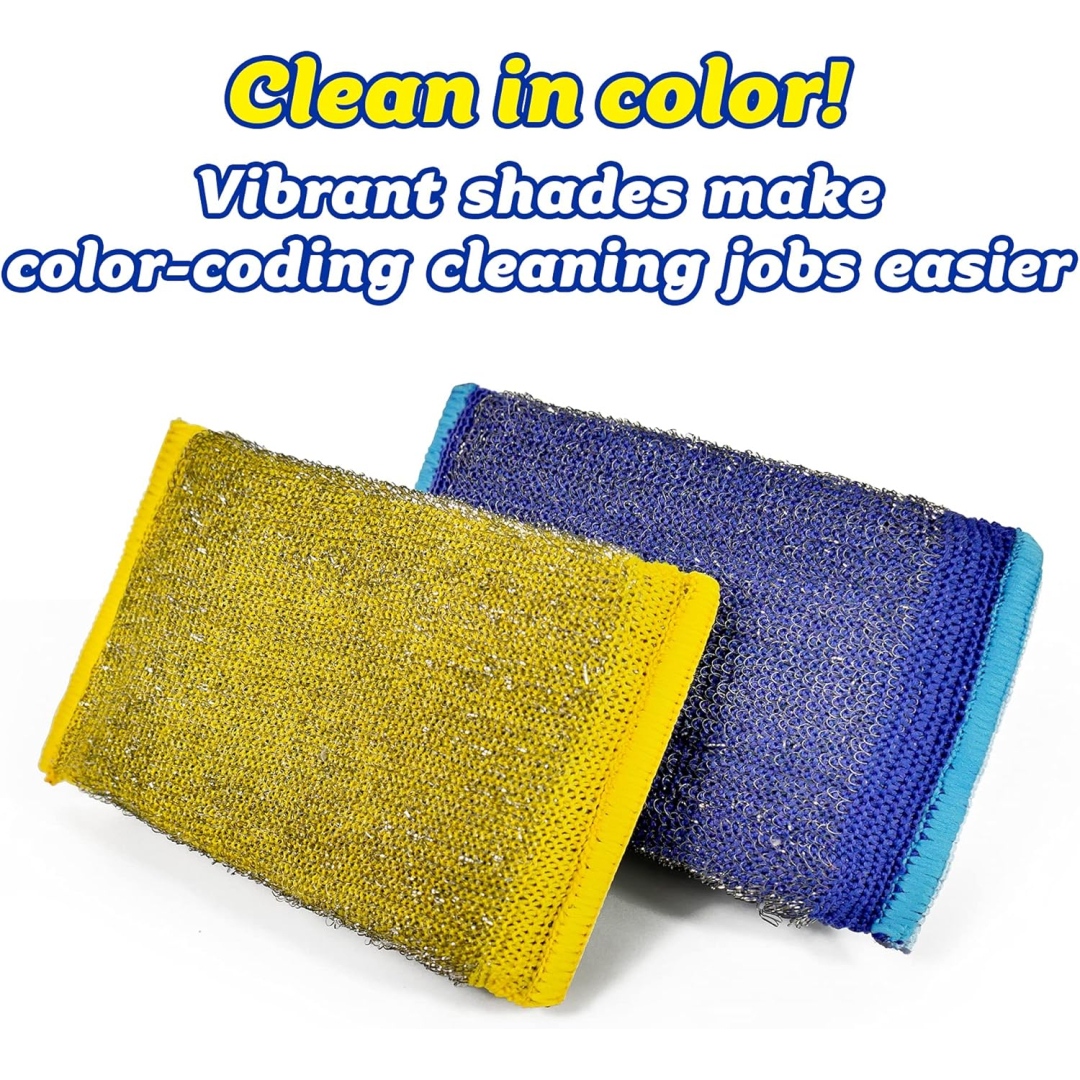 Губка для чищення виробів зі сталі Scrub Daddy Scour Daddy Steel, 2 шт