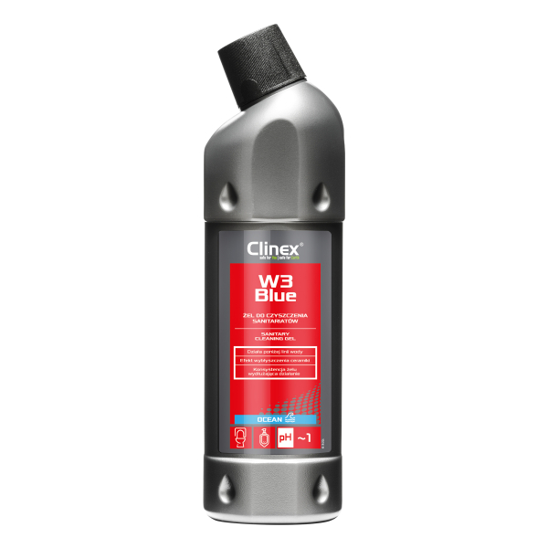 Гель для гігієни санітарних кімнат Clinex W3 Blue, 1 л