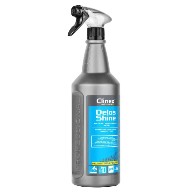Засіб для чищення та догляду за меблями з олією авокадо Clinex Delos Shine, 1 л