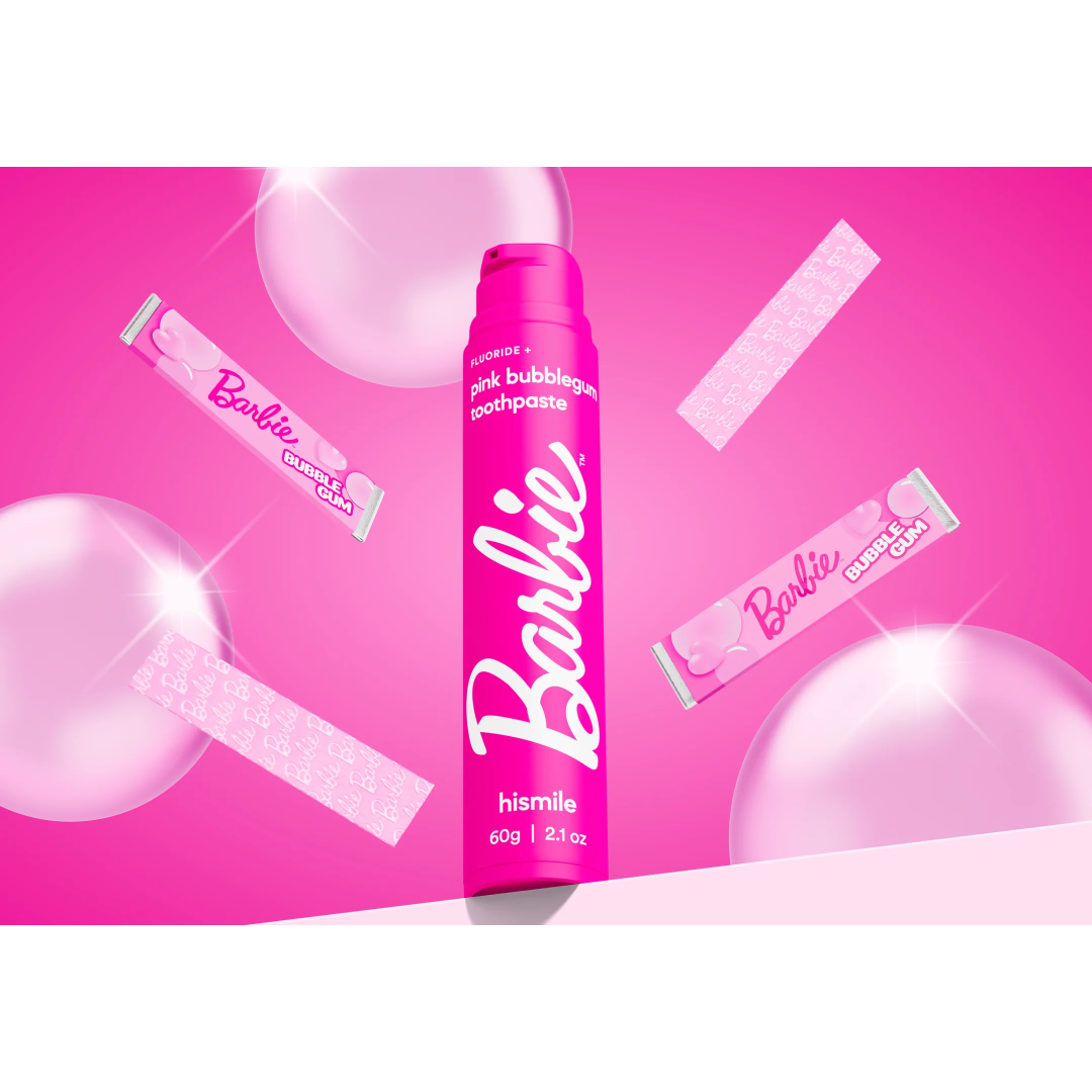 Зубна паста Hismile Barbie Pink Bubblegum, 60 г