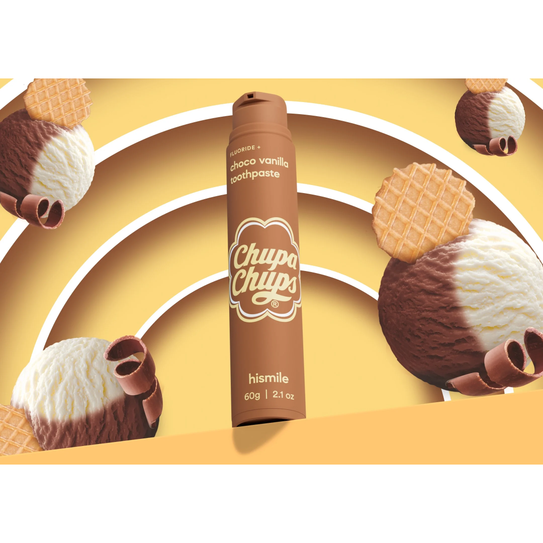 Зубна паста Hismile шоколад ваніль Chupa Chups Choco Vanilla Toothpaste, 60 г