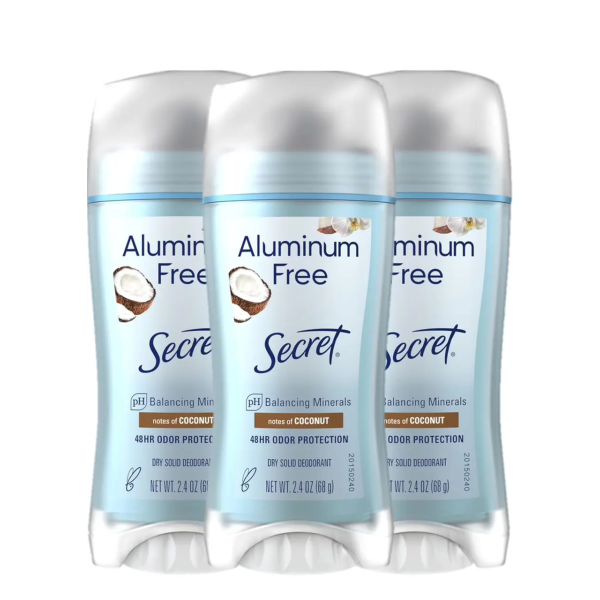 Дезодорант Secret кокос notes of Coconut, без алюмінію, твердий, 68 г