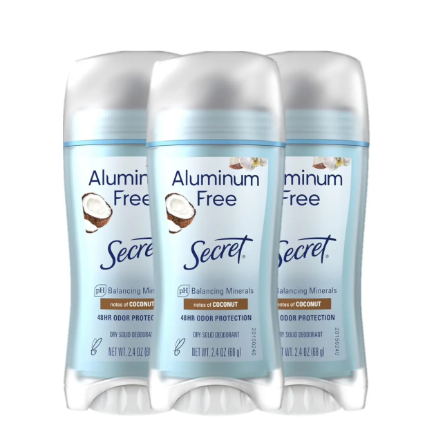 Дезодорант Secret кокос notes of Coconut, без алюмінію, твердий, 68 г