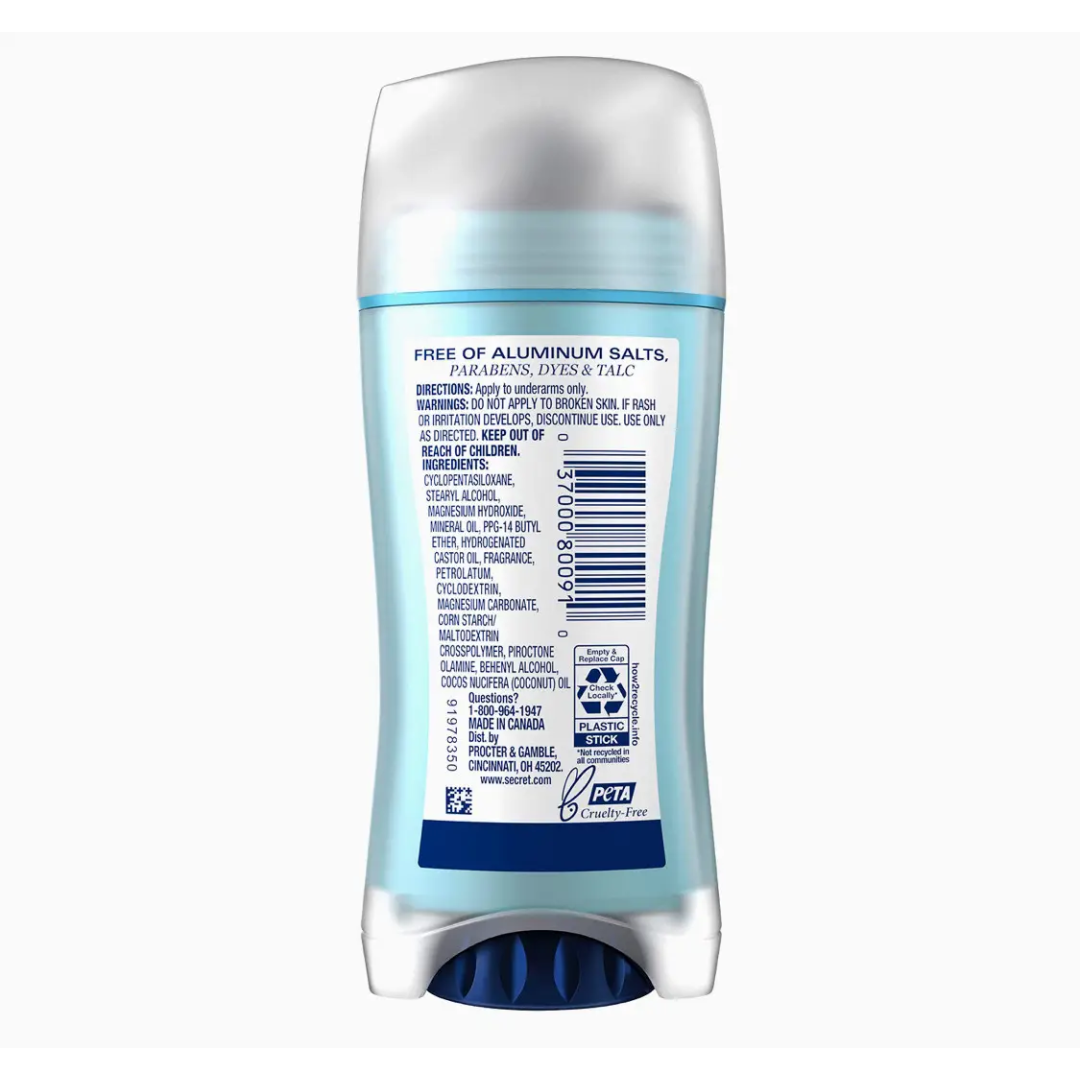Дезодорант Secret кокос notes of Coconut, без алюмінію, твердий, 68 г