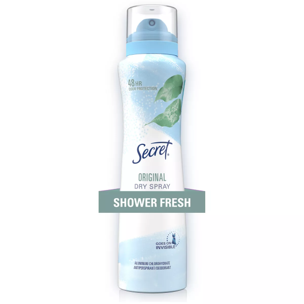 Дезодорант-антиперспірант для жінок Secret Dry Spray  - Shower Fresh 116 г, 1 шт