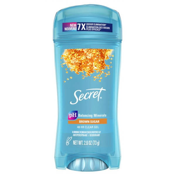 Дезодорант-антиперспірант прозорий гелевий тросняковий цукор Secret Deodorant Clear Gel Brown Sugar, 73 г