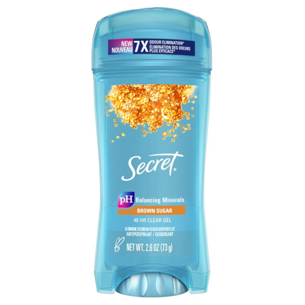 Дезодорант-антиперспірант прозорий гелевий тросняковий цукор Secret Deodorant Clear Gel Brown Sugar, 73 г