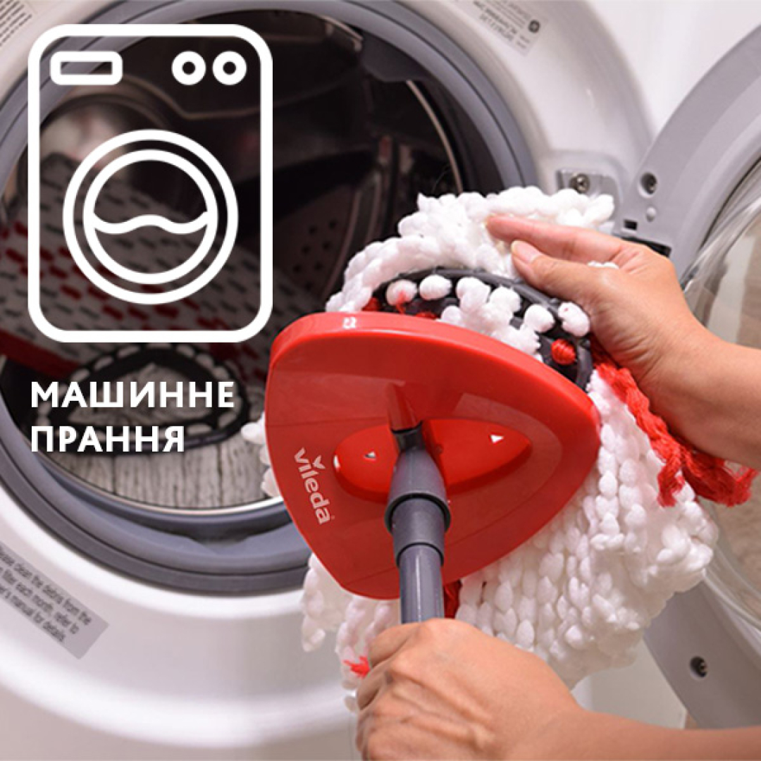 Змінний моп насадка на швабру Vileda EasyWring&Clean Turbo, 1 шт