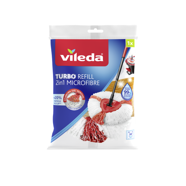 Змінний моп насадка на швабру Vileda EasyWring&Clean Turbo, 1 шт