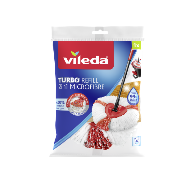 Змінний моп насадка на швабру Vileda EasyWring&Clean Turbo, 1 шт