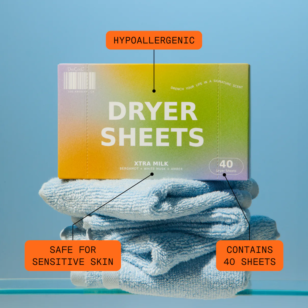 Серветки для сушильної машини DEDCOOL Dryer Sheets Xtra Milk, 40 шт