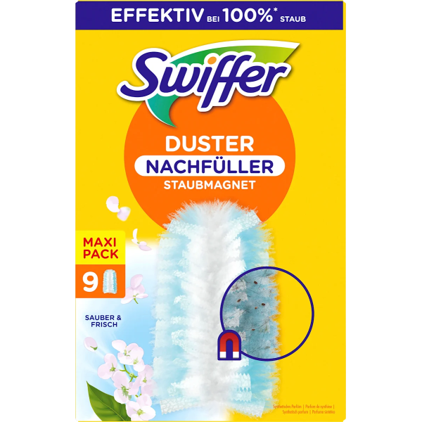 ЗАПАСКА до піпідастру, магніту від пилу Swiffer з ароматом Febreze, 9 шт