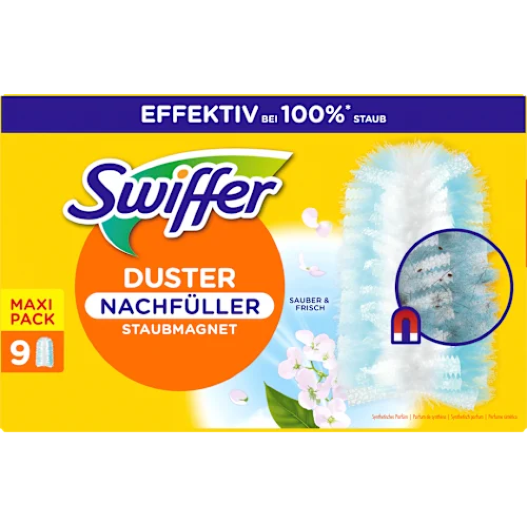 ЗАПАСКА до піпідастру, магніту від пилу Swiffer з ароматом Febreze, 9 шт