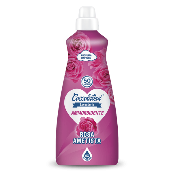 Кондиціонер для прання троянда аметист COCCOLATEVI AMMORB ROSA AMETISTA (50 прань), 1,25 л