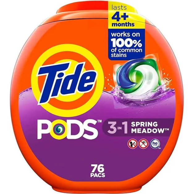 Капсули для прання Tide Spring meadow 3 в 1, 76 шт