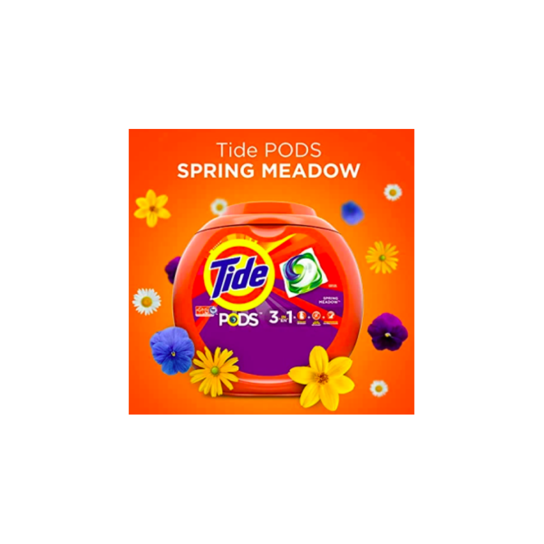 Капсули для прання Tide Spring meadow 3 в 1, 76 шт