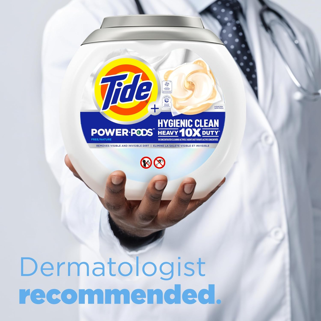Капсули для прання великого розміру універсальні Tide Power Pods Hygienic Clean Heavy Duty 10X, 45 шт