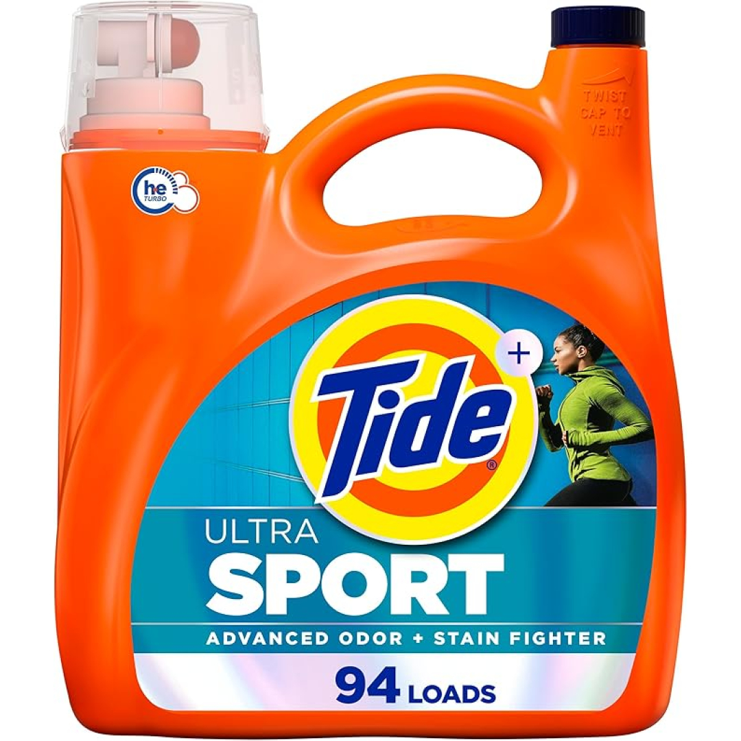Гель для прання спортивних речей Tide Ultra Sport Febreze, HE Compatible (94 прання), 3,9 л