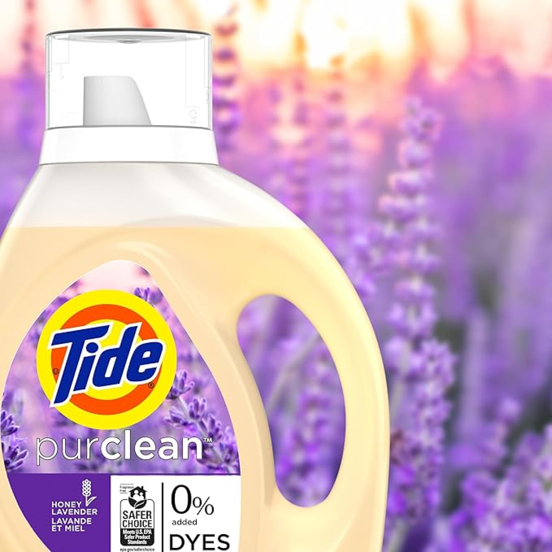 Гель для прання без барвників Tide Purclean Liquid Laundry Detergent, Honey Lavender Scent (48 прань), 1,86 л