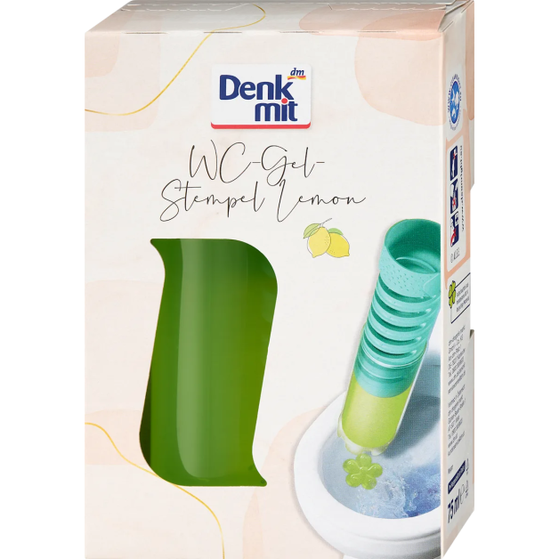 Шприц для туалету Denkmit WC Reiniger Gel Stempel Lemon (12 застосувань), 1шт