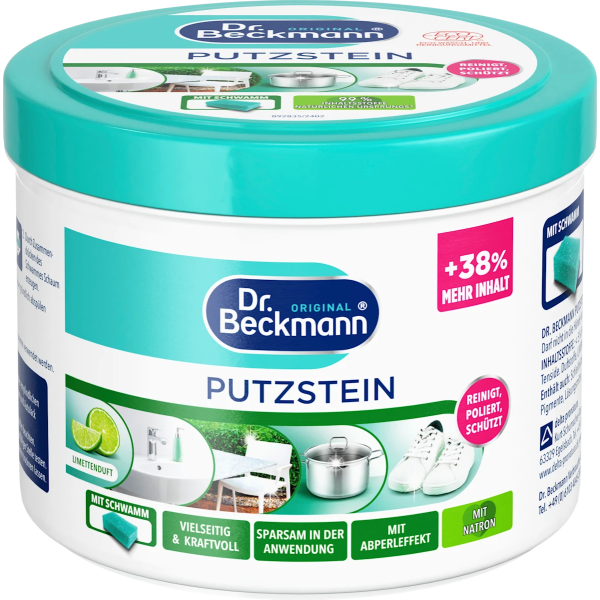 Універсальна паста для чищення + губка Dr.Beckmann putzstein, 550 г