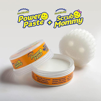 Універсальная паста для чищення + губка Scrub Daddy Power Paste + Scrub mommy, 250 г