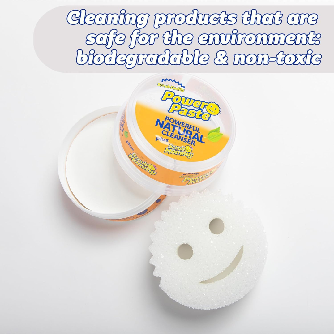 Універсальная паста для чищення + губка Scrub Daddy Power Paste + Scrub mommy, 250 г