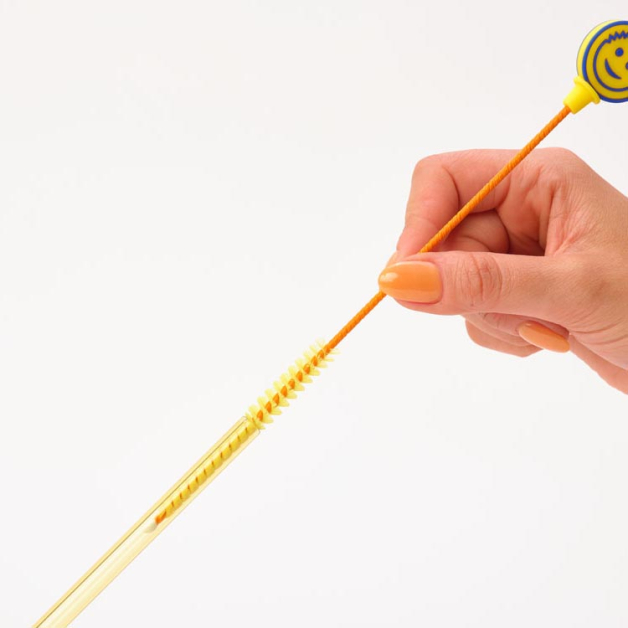 Щіточка для видалення волосся зі злівних отворів, Scrub Daddy Straw Cleaner Refill, помаранчева, 1 шт