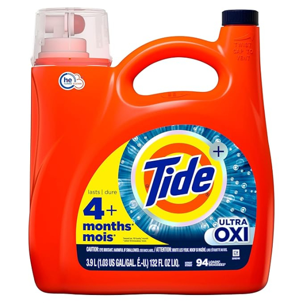 Гель для прання Tide liquid ultra OXI (94 прання), 3,9 л