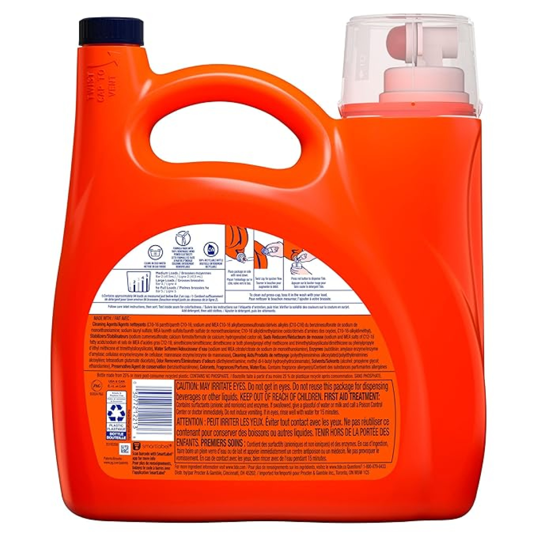 Гель для прання Tide liquid ultra OXI (94 прання), 3,9 л