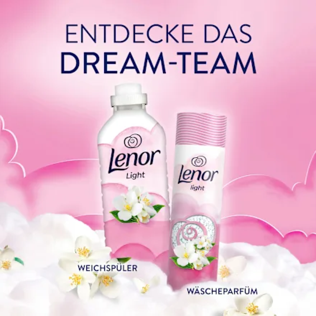 Гранульований кондиціонер цвітіння жасміну Lenor Wäscheparfüm Light, Jasminblüte, 155 г