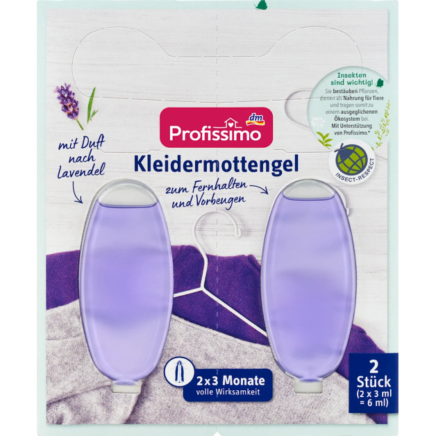 Засіб від молі Profissimo Kleidermottengel Гель 2 х 3 мл
