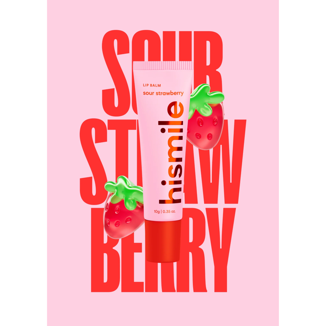 Бальзам для губ полуниця HISMILE Sour Strawberry Lip Balm 10 г, 1 шт