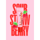 Бальзам для губ полуниця HISMILE Sour Strawberry Lip Balm 10 г, 1 шт