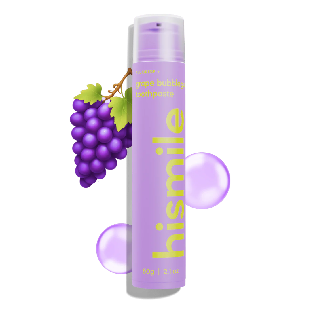 Зубна паста Hismile виноградна жуйка Grape Bubblegum Toothpaste, 60 г