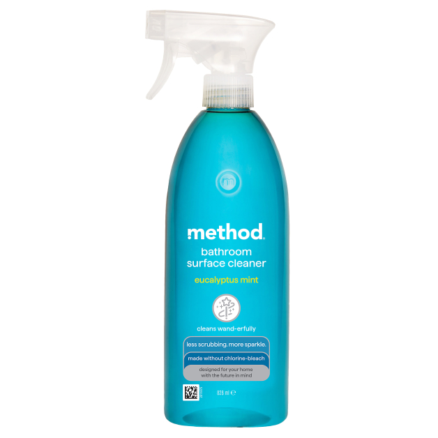 Засіб для чищення та миття душової кабіни method bathroom cleaner - eucalyptus mint, 828 мл
