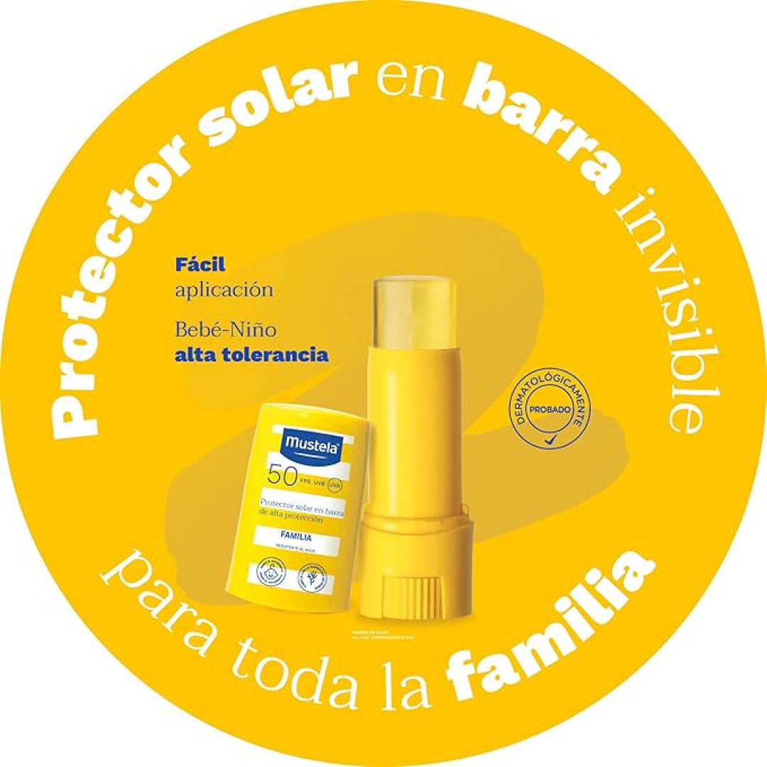 Сонцезахисний стік для малюків з народження Mustela SPF 50+ (9 мл), 1шт