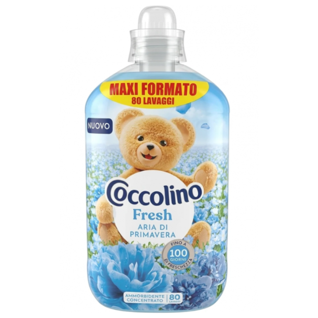 Кондиціонер для прання концентрат COCCOLINO Ammorbidente Concentrato Aria di Primavera 80 прань, 1850 мл