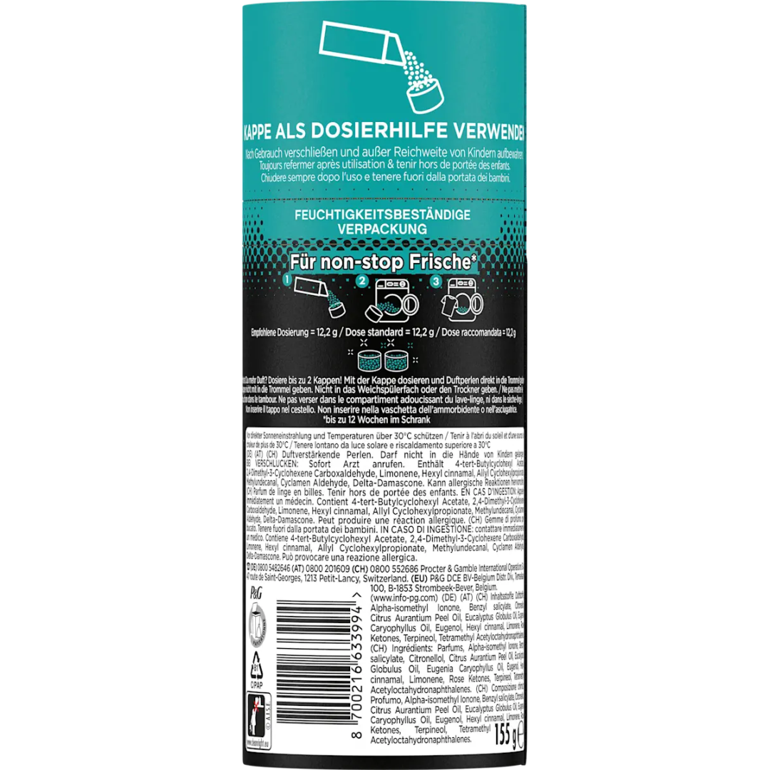 Гранульований кондиціонер свіжість Lenor Unstoppables Fresh, 155 г