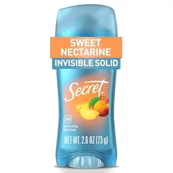 Дезодорант Secret твердий, нектарин Sweet nectarine, 73 г