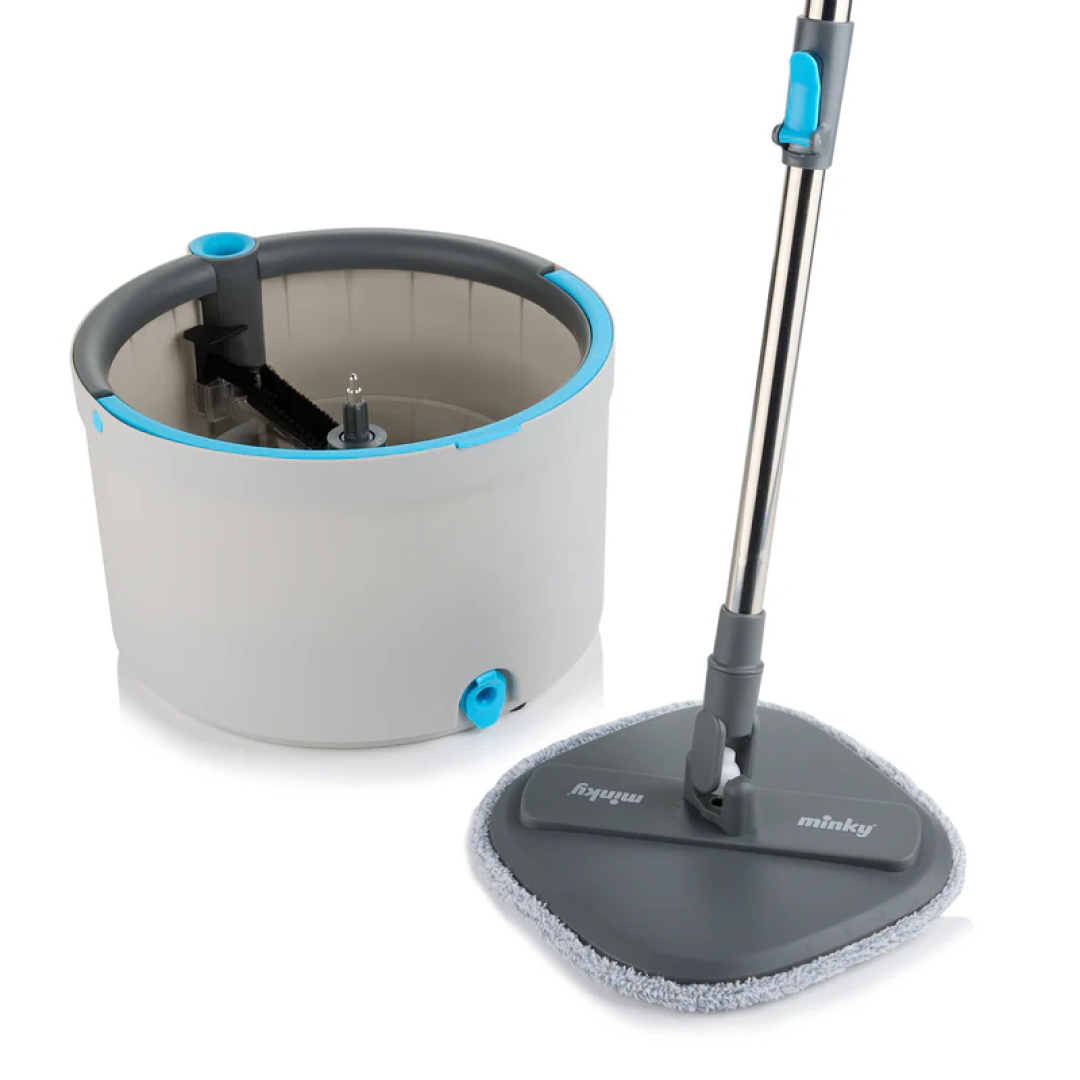 Швабра Minky Opti-Clean Spin Mop набір відро + швабра, 1 шт