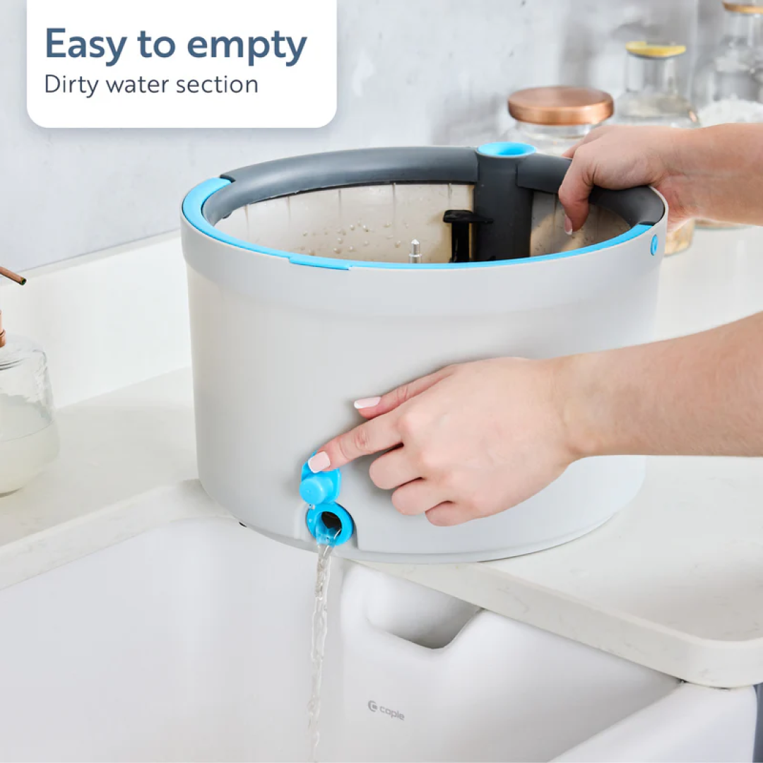 Швабра Minky Opti-Clean Spin Mop набір відро + швабра, 1 шт