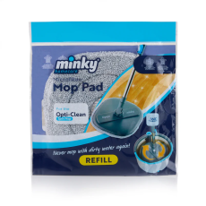 ЗАПАСКА Змінна насадка моп на швабру Minky Opti-Clean Spin Mop Pad, 1 шт