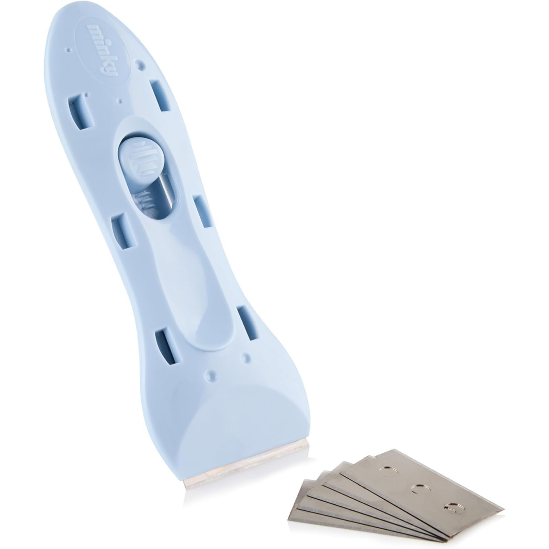 Шкребок для склокерамічних плит + 5 запасних лез Minky Hob & Oven Scraper with 5 x Replacements Pack, 1 шт