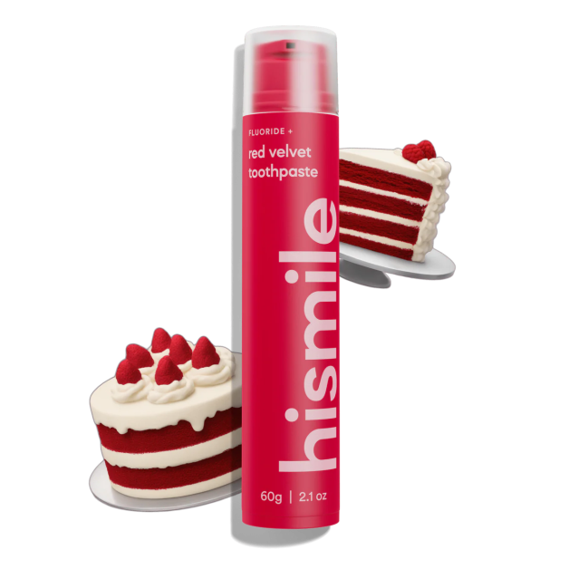 Зубна паста Hismile торт червоний оксамит Red velvet Toothpaste, 60 г