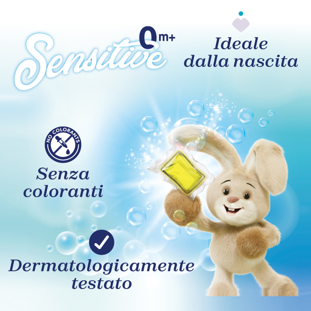 Капсули для прання дитячої білизни Chicco Sensetive, 20 шт
